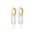 jenny bird rafael two tone hoop earring