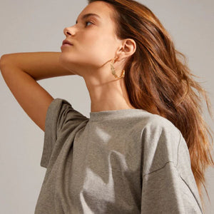 pilgrim julita gold semi hoop earring