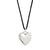 pilgrim reflect heart silver necklace