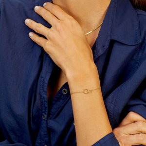 gorjana crew charm bracelet gold