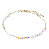 pilgrim ilsa pearl bead gold anklet