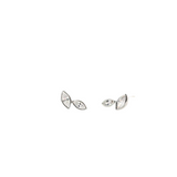 tashi almond cz studs silver