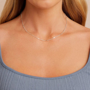 gorjana tatum silver necklace