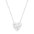 estella bartlett engraved love heart silver necklace