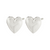 pilgrim sophia silver heart stud earring