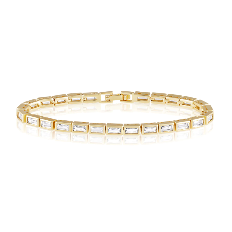 sahira gold lainey tennis bracelet