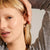 pilgrim berthe gold pearl hoop earring