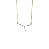 joydrop cancer gold cz zodiac necklace