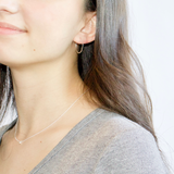 tashi silver hoop earring