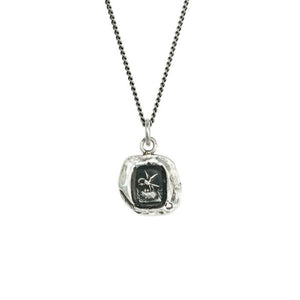 pyrrha stork silver necklace