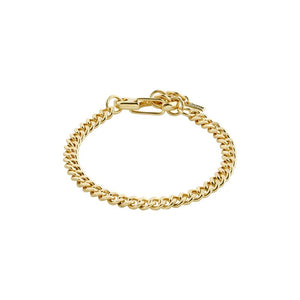 pilgrim hopeful gold curb chain bracelet