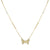 electric picks fly away gold butterfly necklace