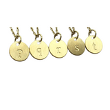 fab initial necklace gold