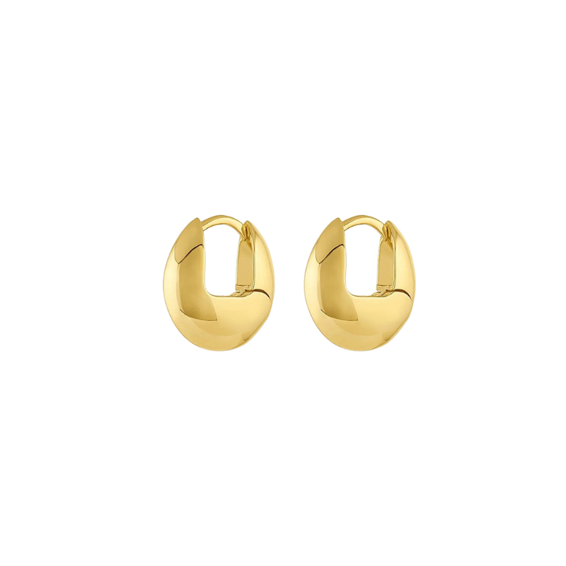 gorjana lou helium huggie gold earring