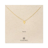 dogeared faith sparkle cross gold necklace