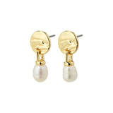 pilgrim heat gold freshwater pearl earring