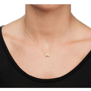 dogeared guardian angel wings gold necklace