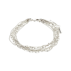 pilgrim lilly silver chain bracelet