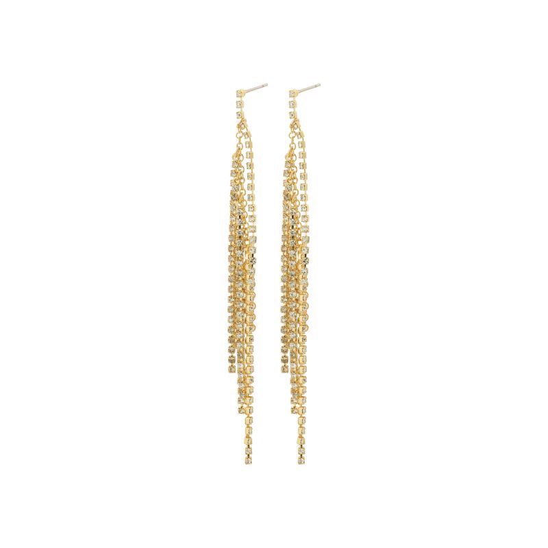 pilgrim adelaide cyrstal gold earring