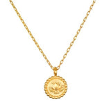 satya lotus gold necklace