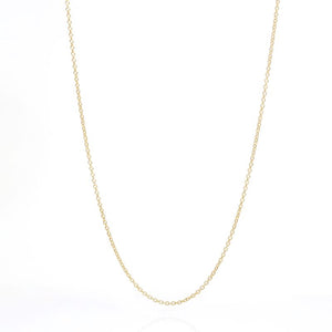 prima gold rolo chain 1mm 18 necklace