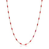 Elegant Enamel Chain Necklace