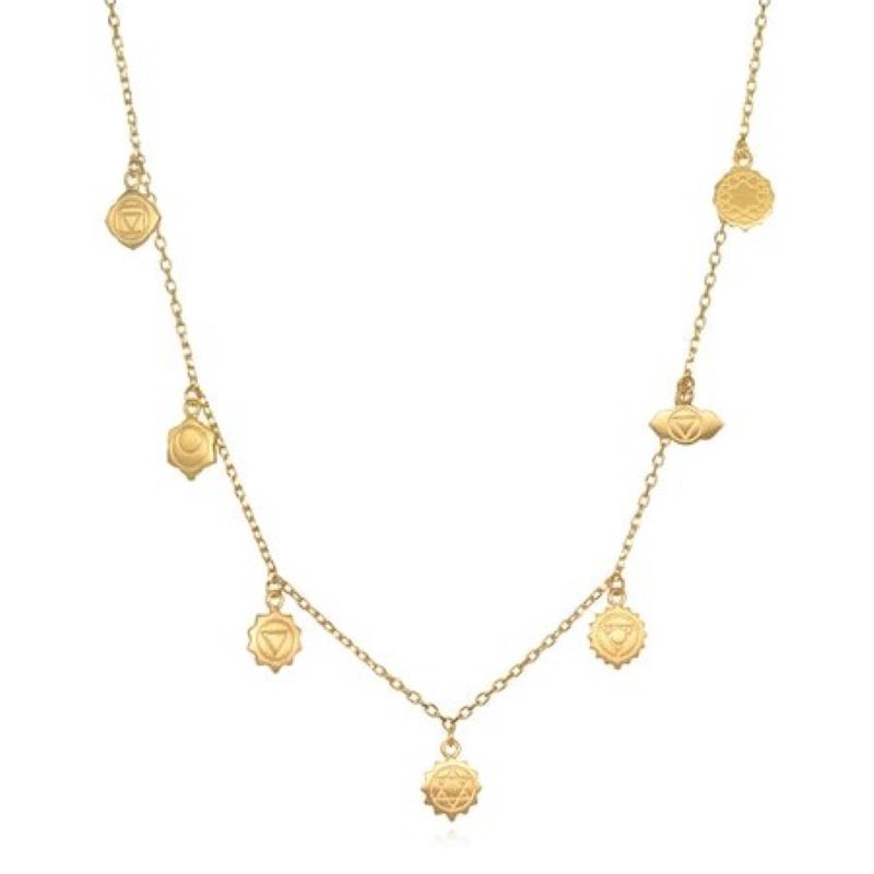 satya chakra choker gold necklace