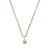 melinda maria the perfect gold cz solitaire pendant necklace