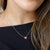 limlim joydrop enamel heart necklace gold red