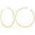 melinda maria twisted 3" hoops gold