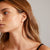 pilgrim echo 3-in-1 silver stud earring set