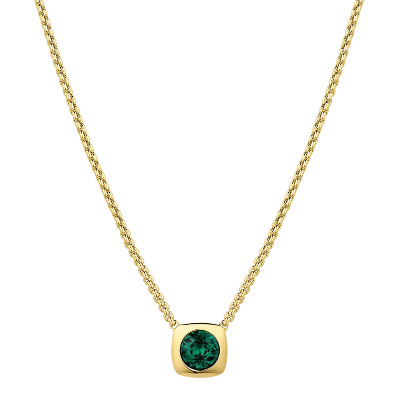 gorjana nova gold emerald necklace