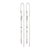 pilgrim kamari crystal drop silver earrings