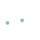 Turquoise Circular Stud Earring