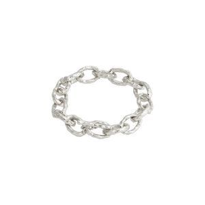 pilgrim reflect cable chain silver bracelet