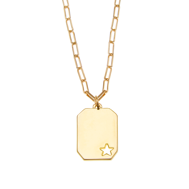 foxy good vibes only gold you're a star necklace
