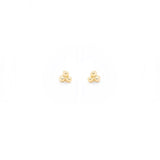 prima sterling silver gold trifecta stud earring