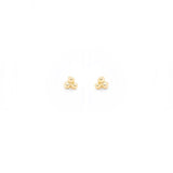 prima sterling silver gold trifecta stud earring