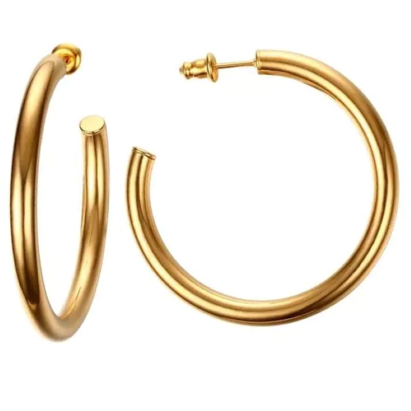 sahira gold clara hoop earring