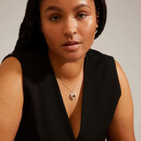 pilgrim rhythm silver pendant necklace