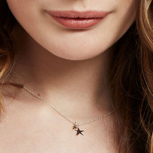 estella bartlett gold silver double star necklace