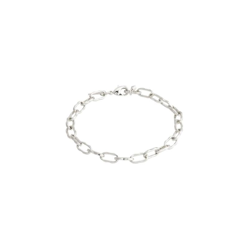 pilgrim reflect cable chain silver bracelet
