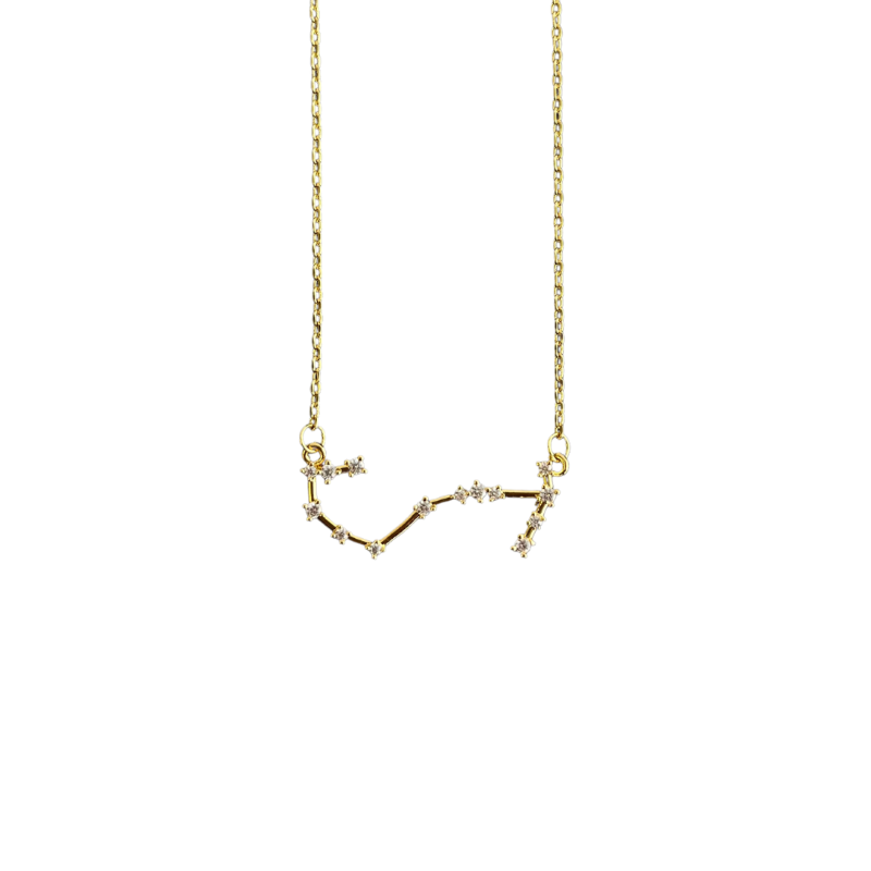 joydrop scorpio gold cz zodiac necklace