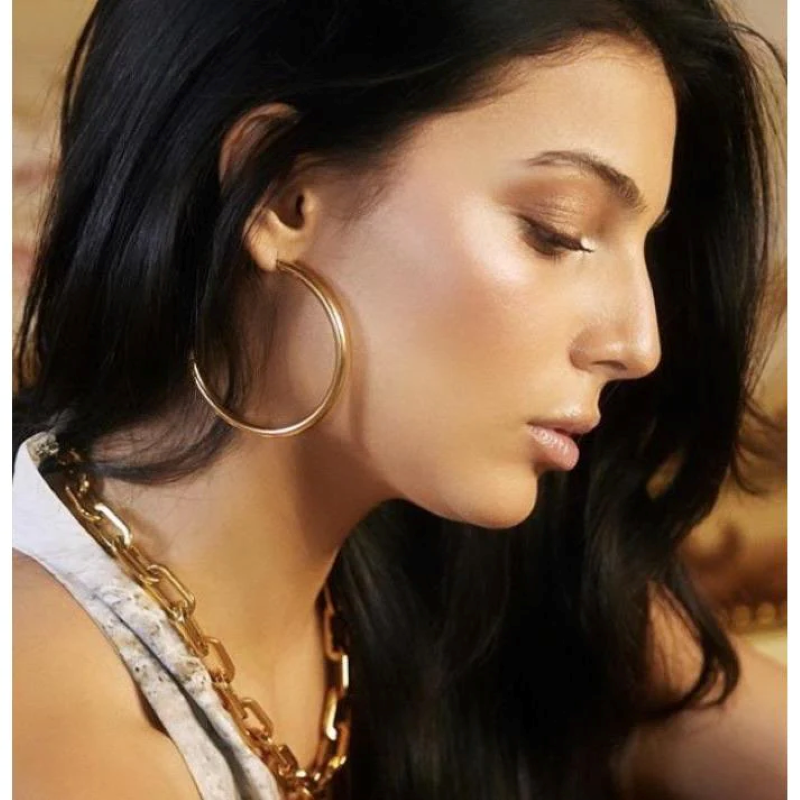 sahira gold clara hoop earring
