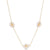 kozakh flores gold pearl choker necklace