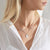 gorjana compass coin silver necklace