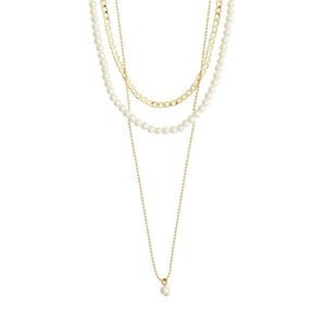 pilgrim baker 3 in 1 gold necklace