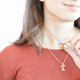 la vie multi locket gold necklace