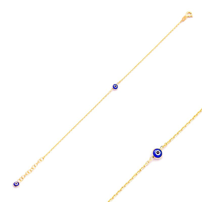 theia evil eye bracelet gold