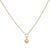 satya mini sun gold white topaz necklace